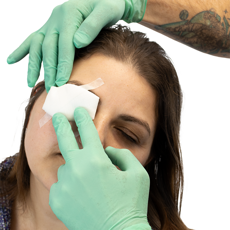 3360 Dynarex® DynaSafety Sterile Oval Eye Pads